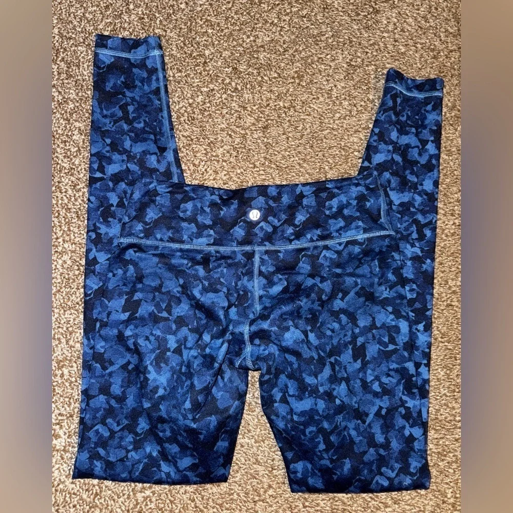 Lululemon Mystic Jungle Hawk Blue Leggings